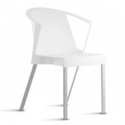Cadeira Shine Branca com braço - Frisokar