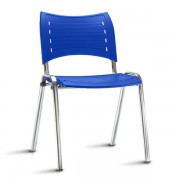Cadeira Max New Iso Base Cromada Plástico Colorido